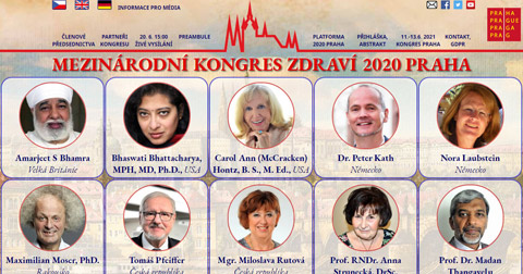 Zahajovací videokongres — MEZINÁRODNÍ KONGRES ZDRAVÍ 2020 PRAHA, 20. 6. 2020