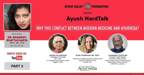 Webinář Ayush HardTalk – Proč tento konflikt mezi moderní medicínou a ájurvédou? 4. 10. 2020