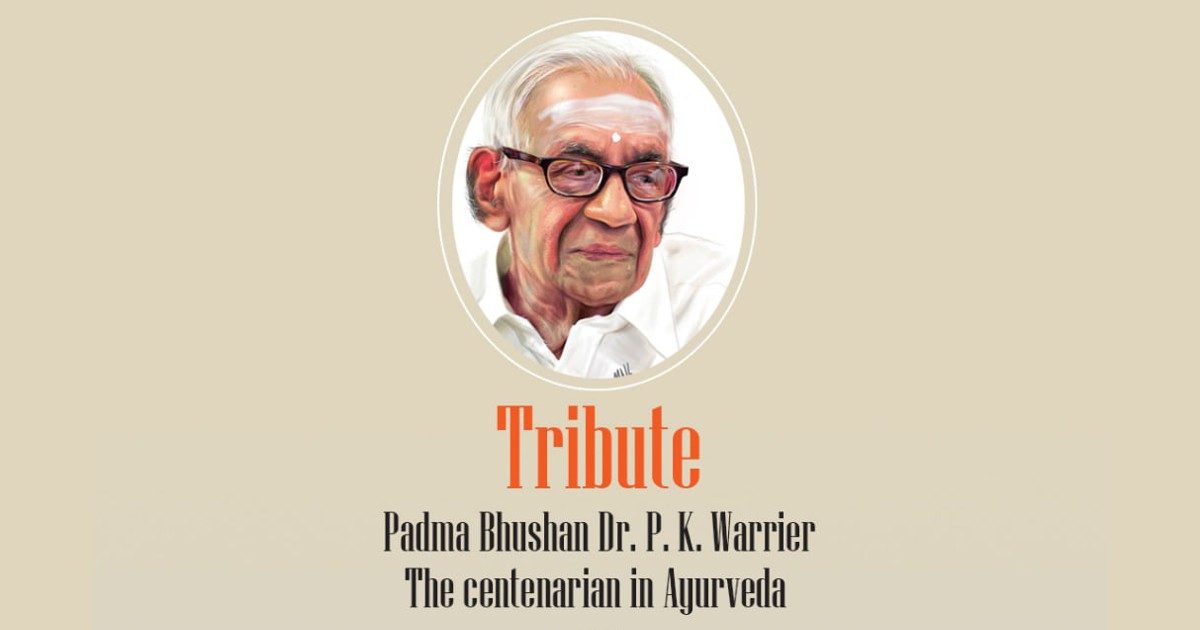 Ayush Valley vzdává hold nestoru Padma Bhushan P. K. Warrierovi, stoletému muži ájurvédy., 13. července 2021